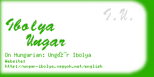 ibolya ungar business card